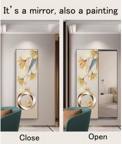 80*150 Cm Gorgeous Mirror Art Painting Gold Plate